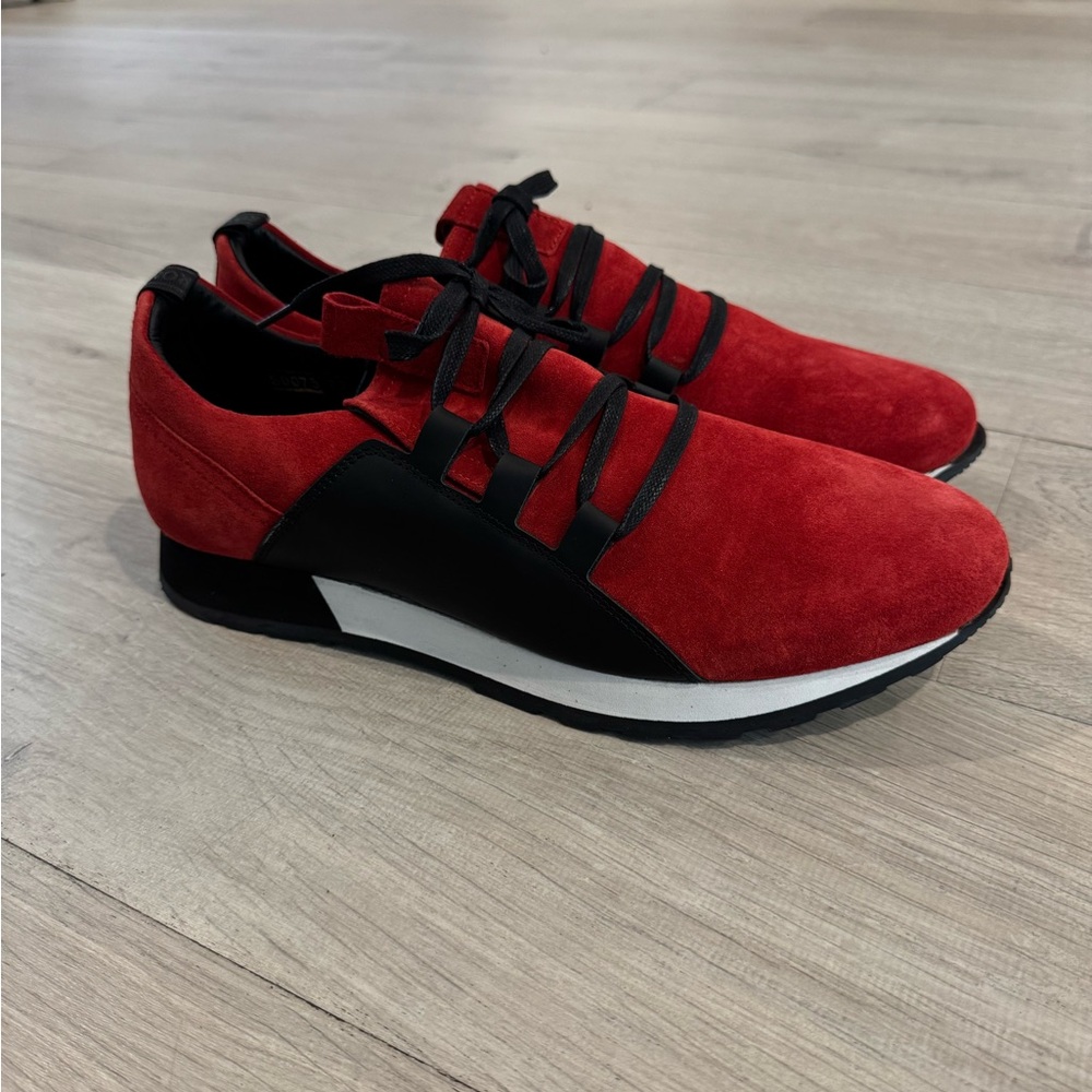 Ron Tomson Red and Black Men's Sneakers